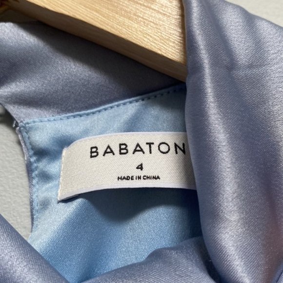 ❗️SOLD❗️Aritzia Babaton Hasek Grey Lavendar Rusched Sleeveless Dress Size 4 - Picture 8 of 10